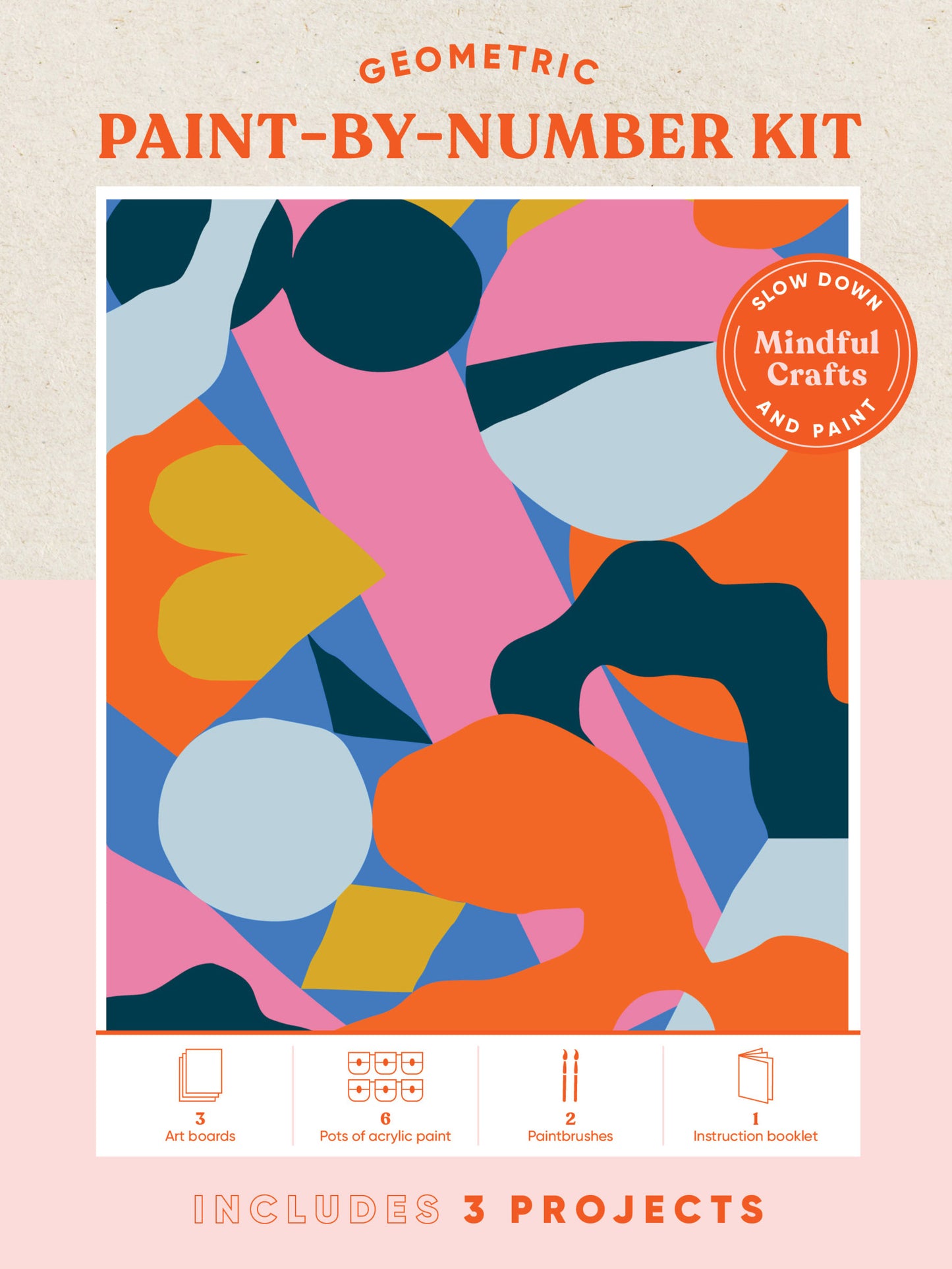 Mindful Crafts Geometric Paint by Number Kit