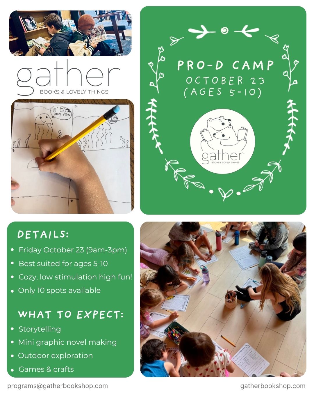 PRO-D DAY CAMP: October 23