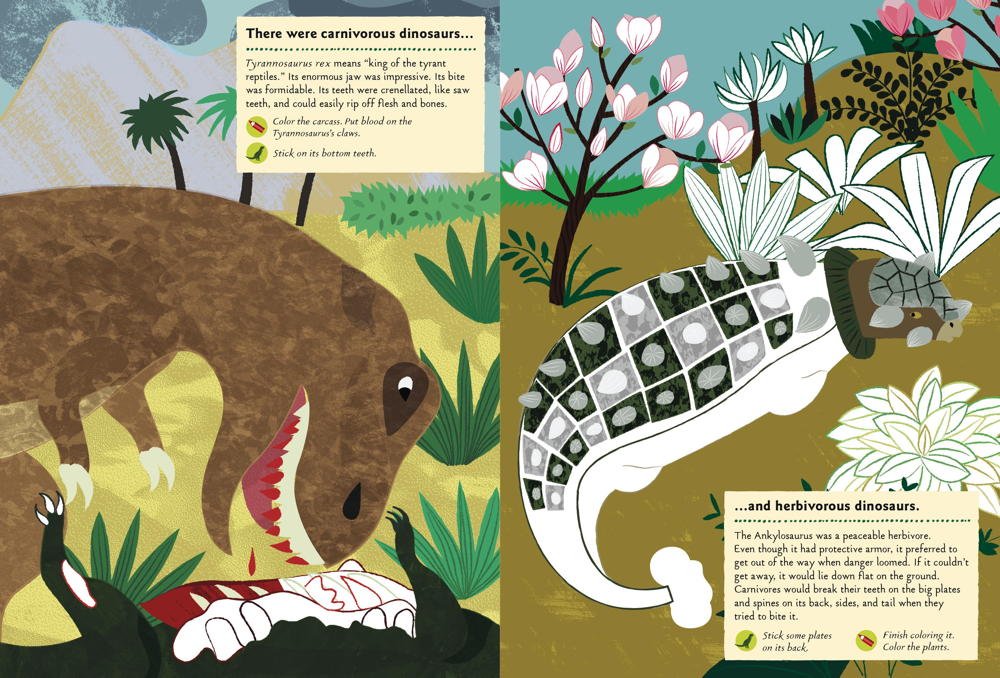 In the Age of Dinosaurs: My Nature Sticker Activity Book