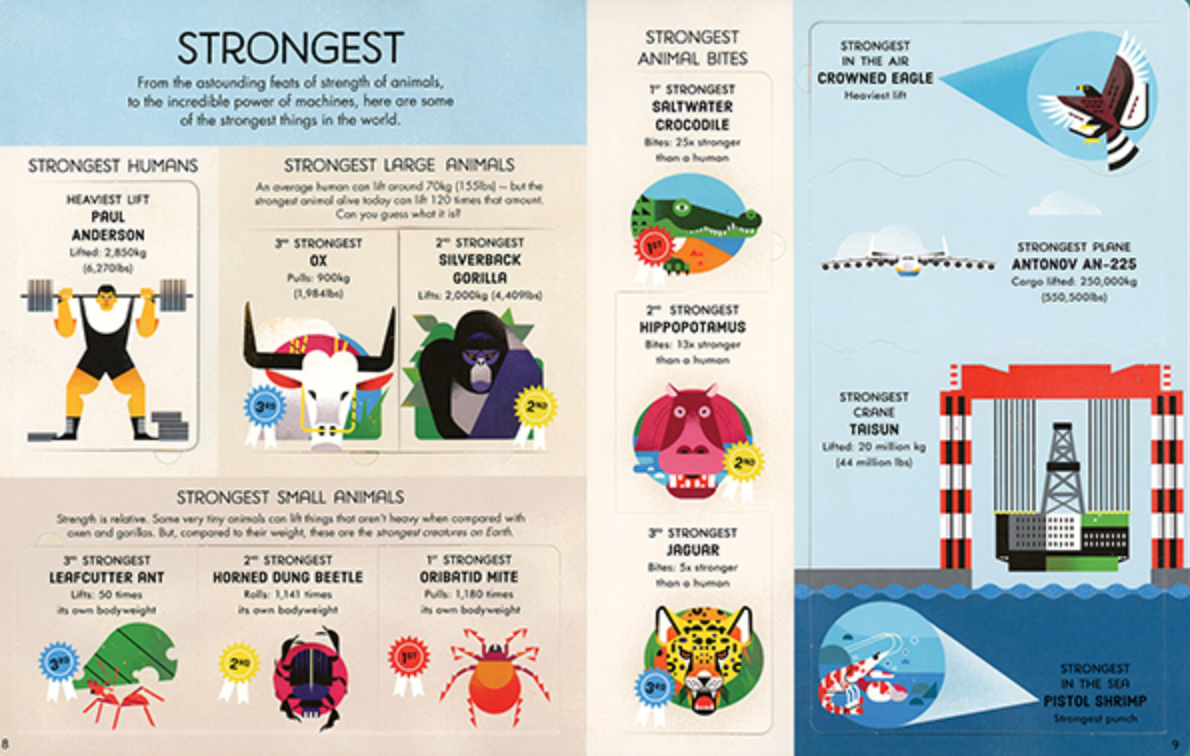 Usborne Lift-the-Flap: Biggest, Fastest, Tallest, Strongest