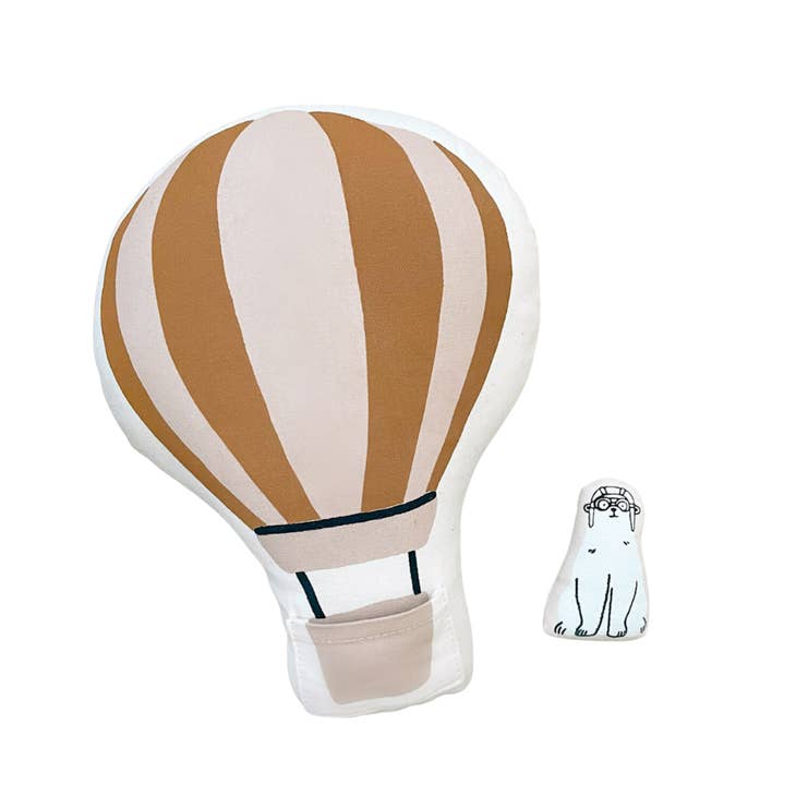 Hot Air Balloon Interactive Pillow