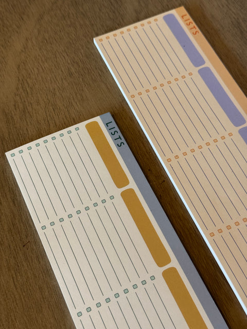 Lists - Notepad Magnet Planner