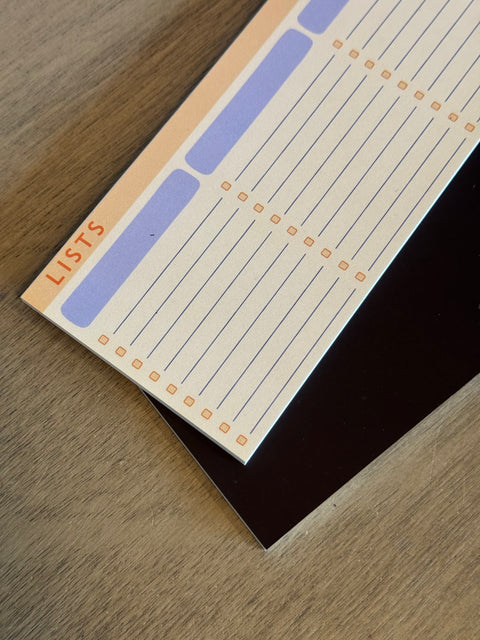 Lists - Notepad Magnet Planner