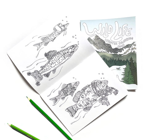 Wild Life Winter Colouring Book