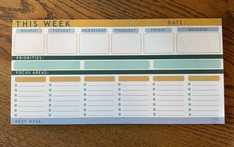 Gather-Made Goods - Notepad Planner (This Week)
