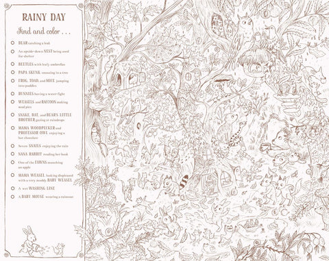 Brown Bear Wood: A Search-and-Find Coloring Book