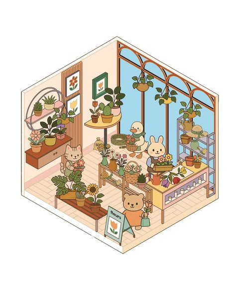 Cute 'n' Cozy Sticker Therapy: Cute 'n' Cozy Town