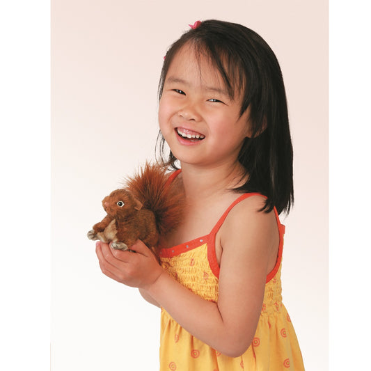 Mini Red Squirrel Finger Puppet