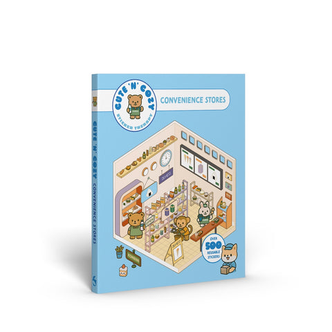 Cute 'n' Cozy Sticker Therapy: Convenience Stores