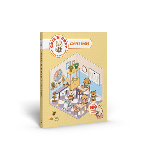 Cute 'n' Cozy Sticker Therapy: Coffee Shops