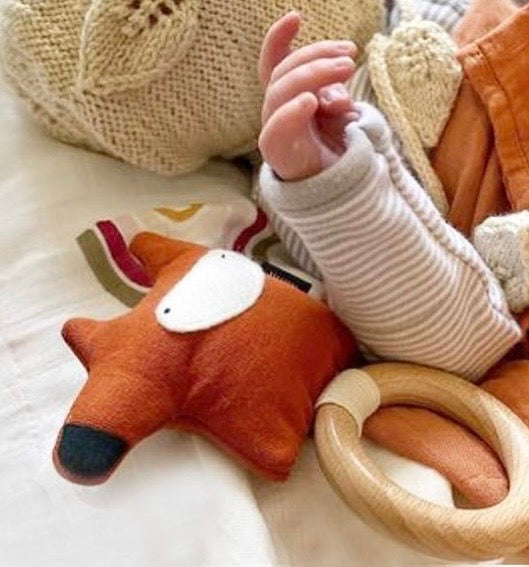 Mimi + Moo Organic Teething Ring (Various Animals)