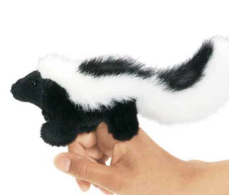 Mini Skunk Finger Puppet