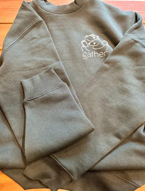 Gather-Made Goods - Forest Green Crewneck Sweatshirt