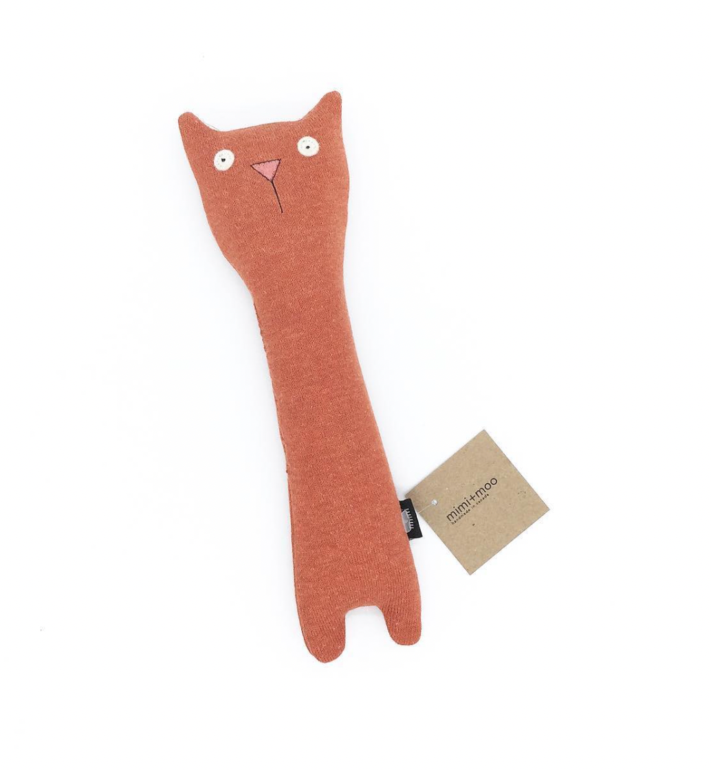 Organic Long Neck Rattle (Various Animals)