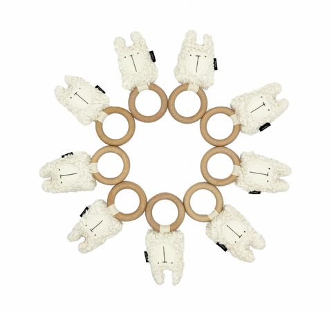 Mimi + Moo Organic Teething Ring (Various Animals)