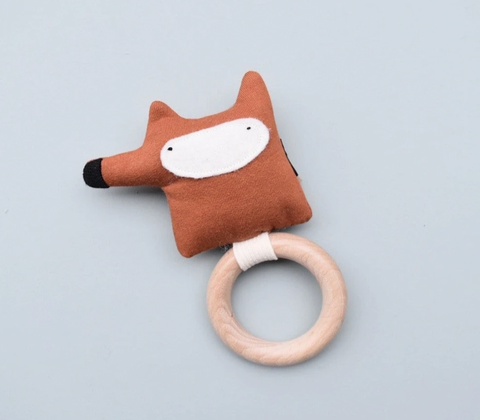 Mimi + Moo Organic Teething Ring (Various Animals)