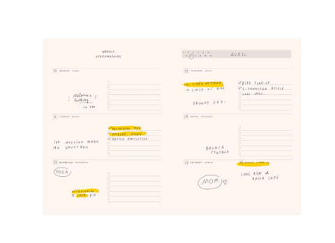 Undated Planner - Baltic Club Various Styles