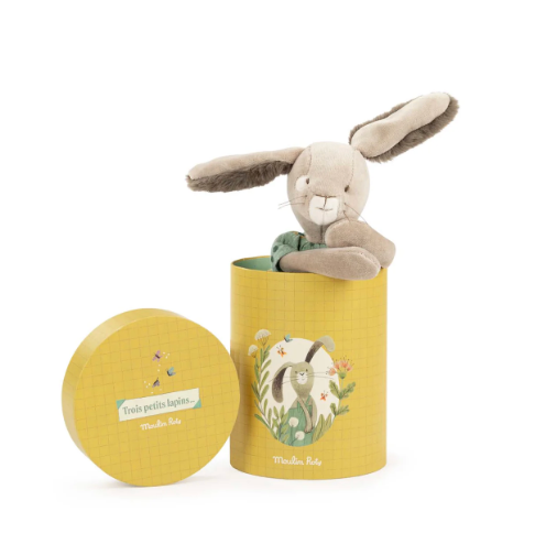 Trois Petits Lapins - Sage Rabbit in Box
