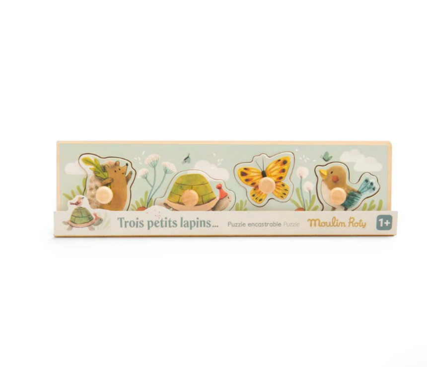 Trois Petits Lapins - Peg Puzzle