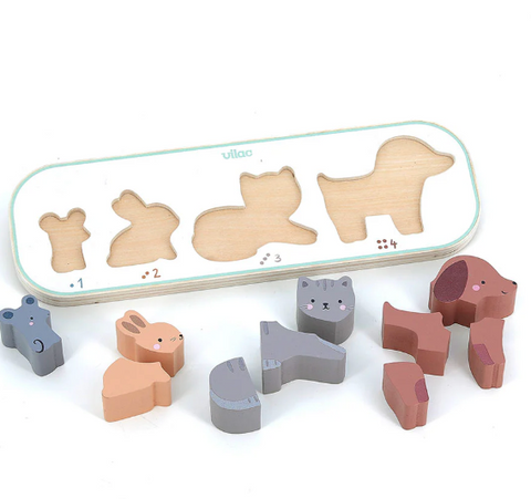 Early Learning Puzzle - 1, 2, 3 and 4 Animals