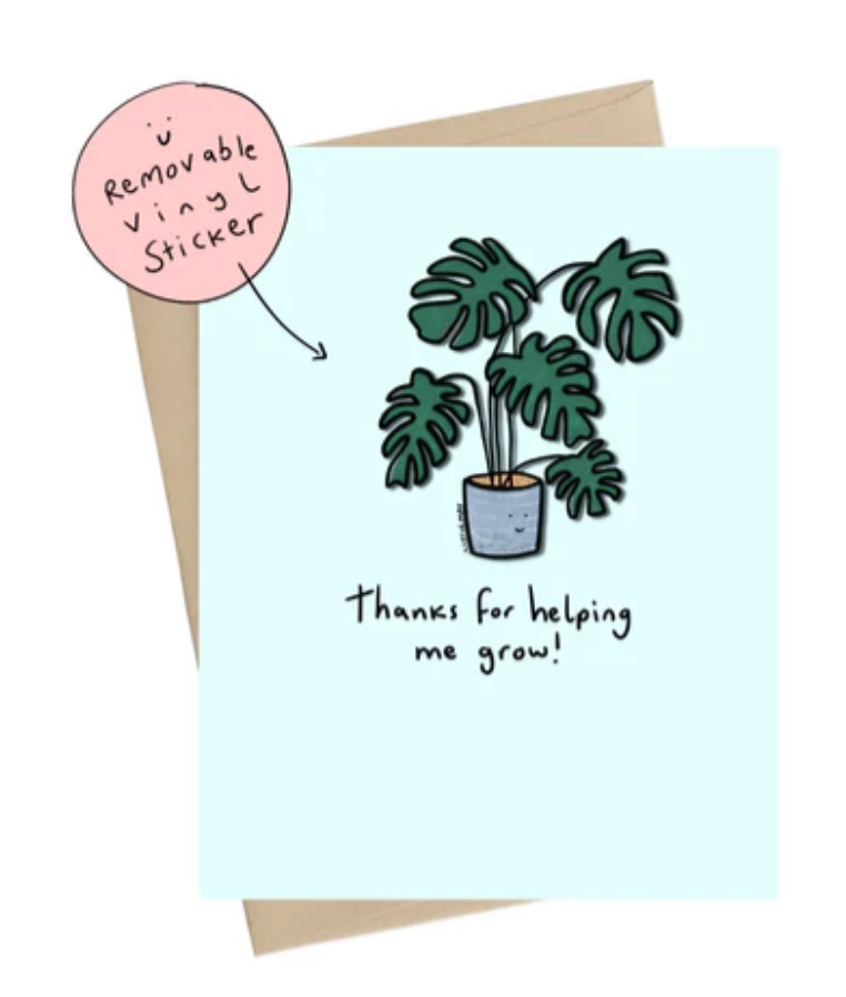 Greeting Card with Removeable Sticker - All Styles
