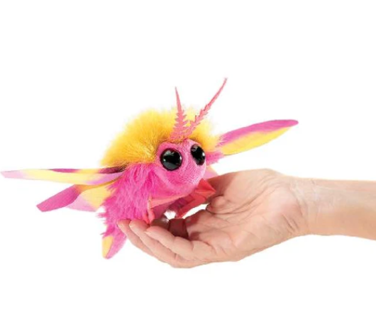 Mini Rosie Maple Moth Finger Puppet