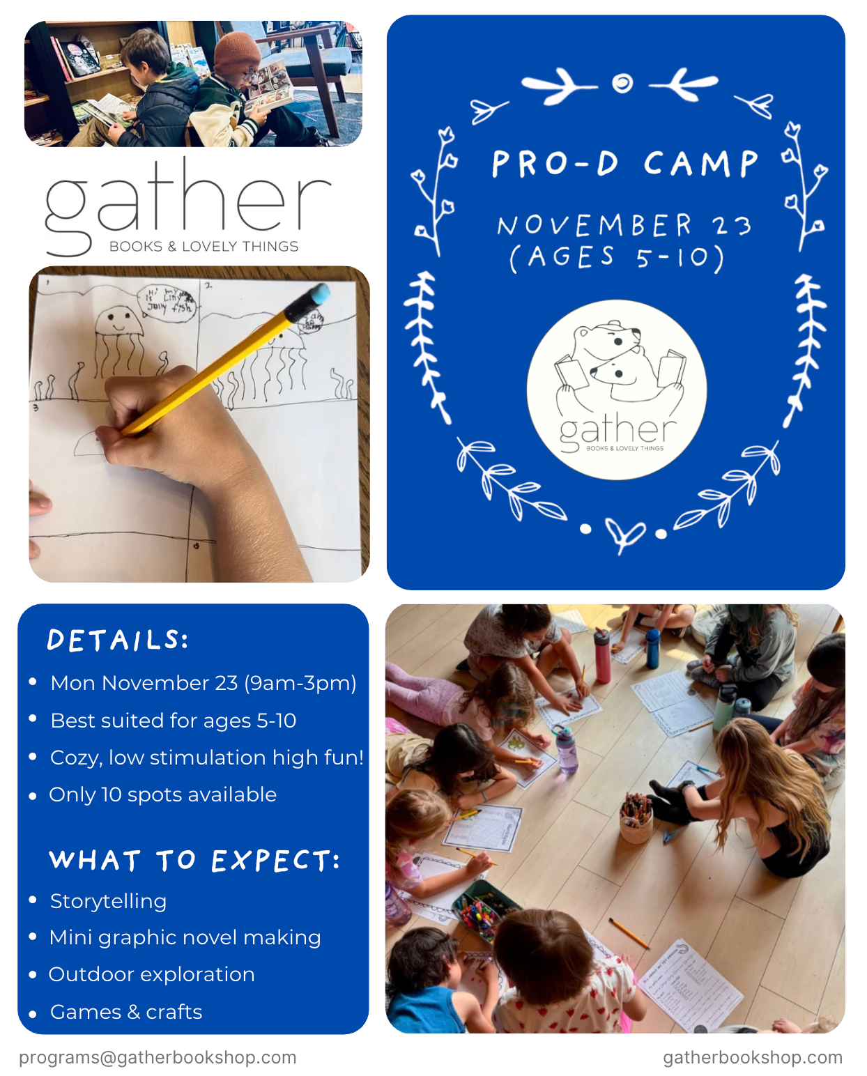 PRO-D DAY CAMP: November 23