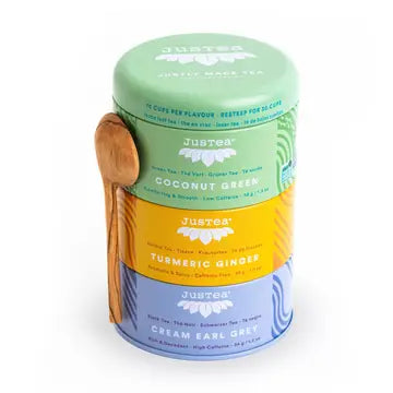 JusTea - Trio Tin & Spoon (All Types)