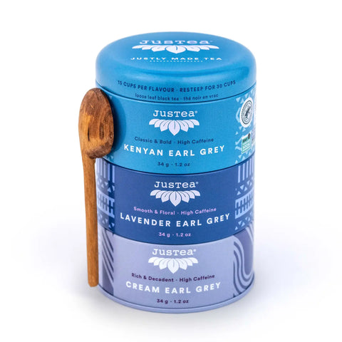 JusTea - Trio Tin & Spoon (All Types)