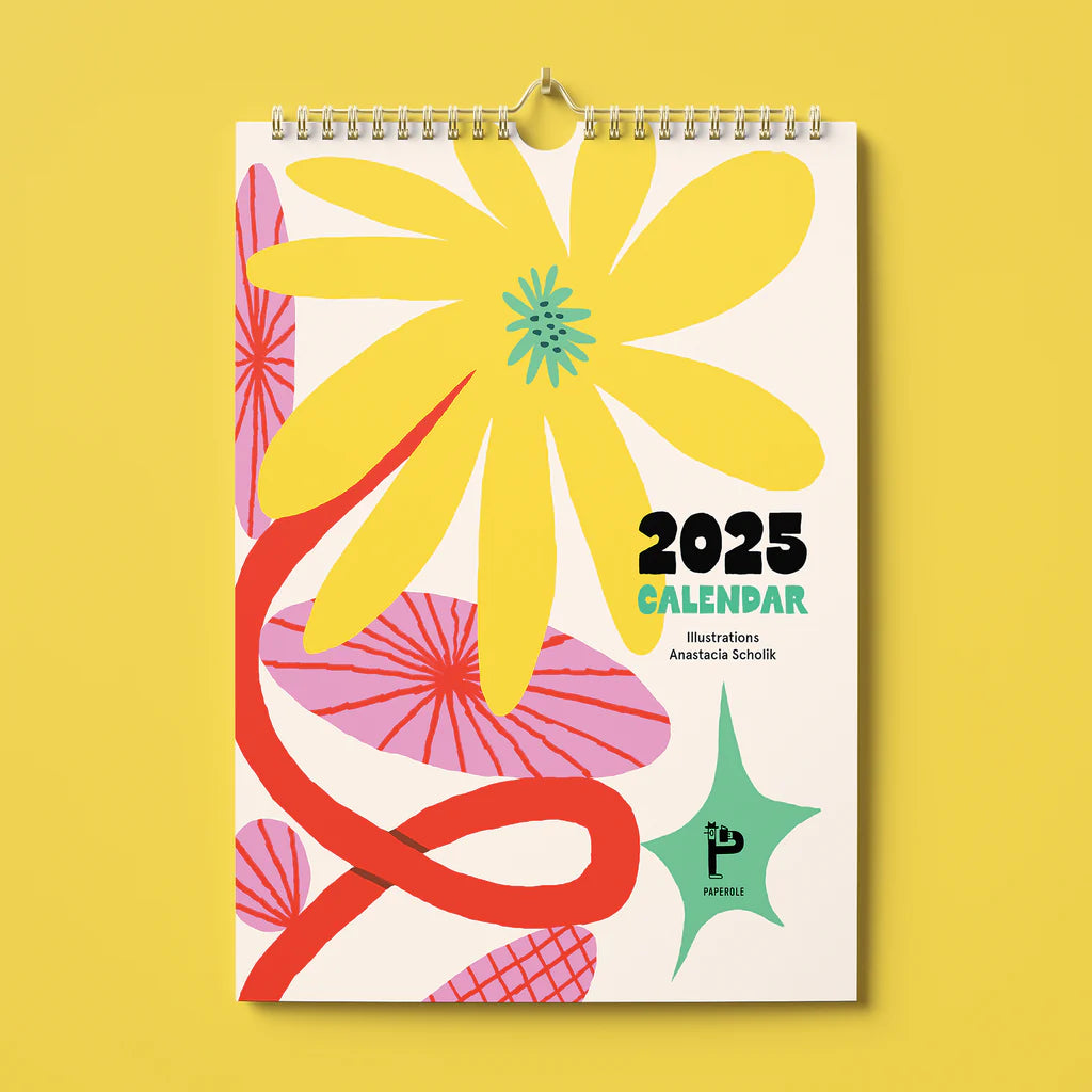 Paperole 2025 Calendar - Art by Anastacia Sholik