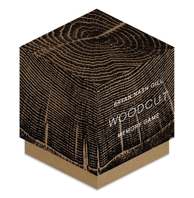Woodcut Memory Game (Fun challenging memory game for families and friends, 26 pairs of matching cards, keepsake box)