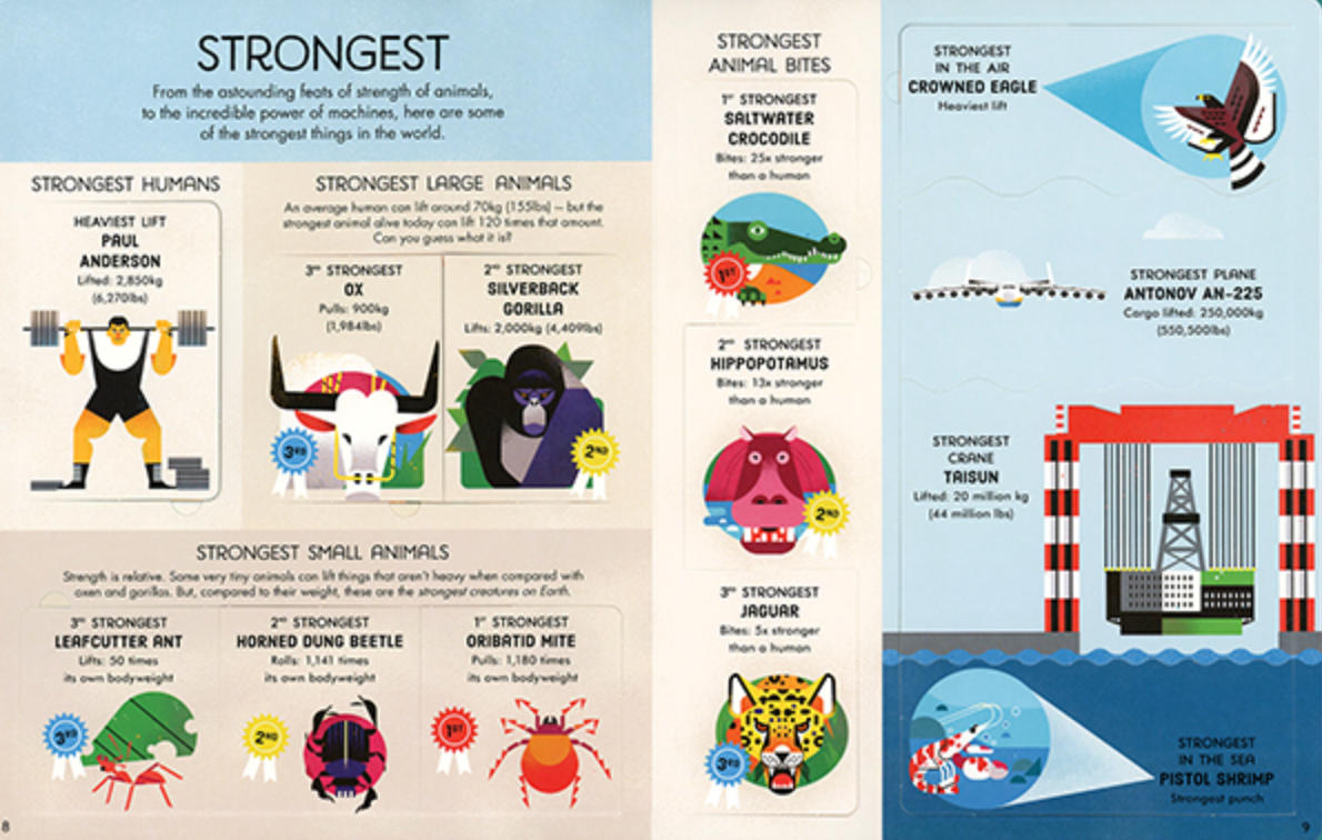 Usborne Lift-the-Flap: Biggest Fastest Tallest Strongest