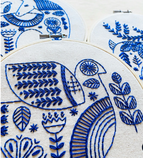 Embroidery Kit - Hygge Dove