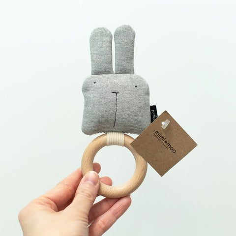 Mimi + Moo Organic Teething Ring (Various Animals)