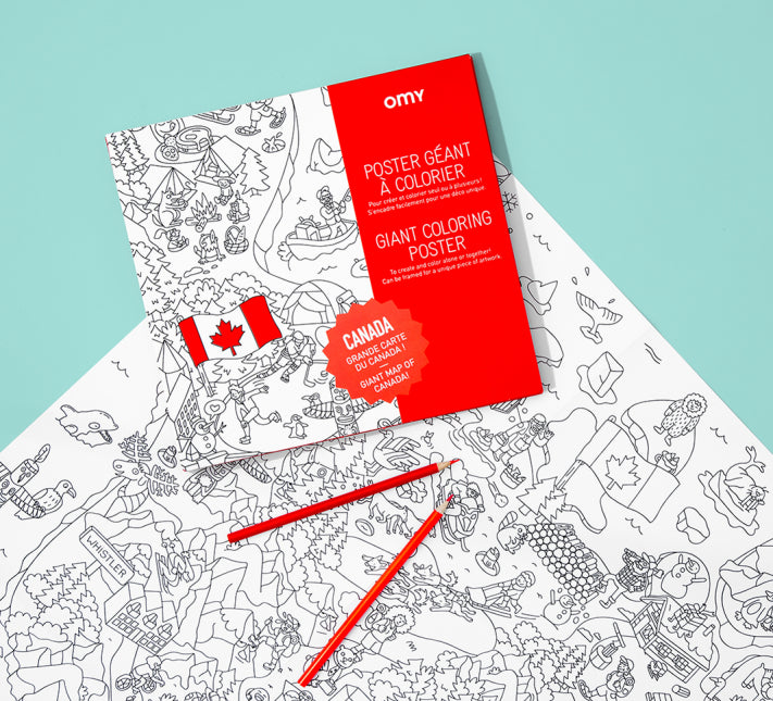 OMY Giant Colouring Poster - Canada