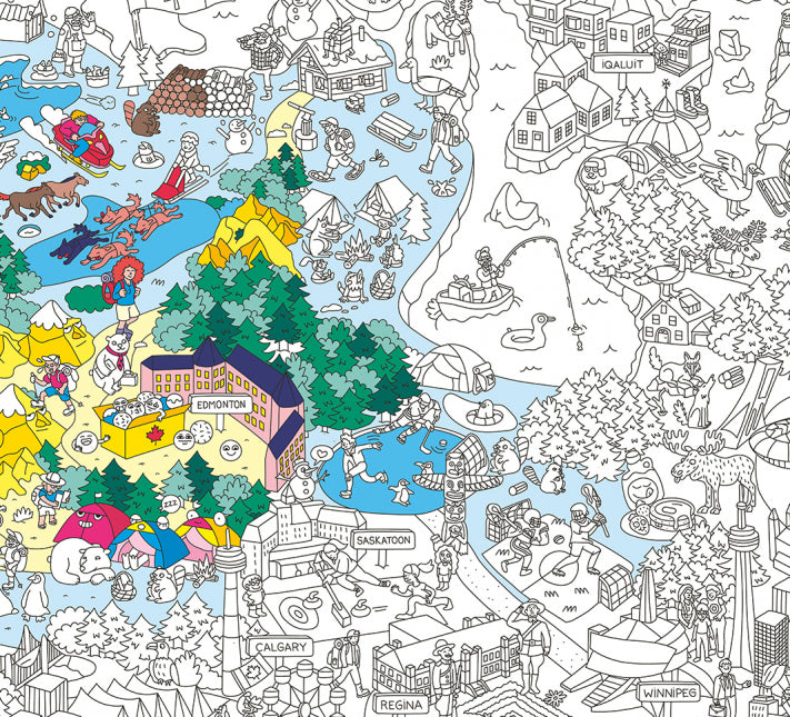 OMY Giant Colouring Poster - Canada