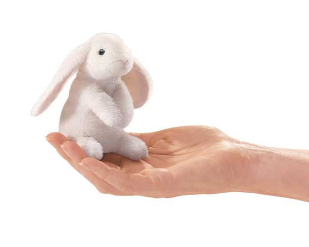 Mini Lop Ear Rabbit Finger Puppet